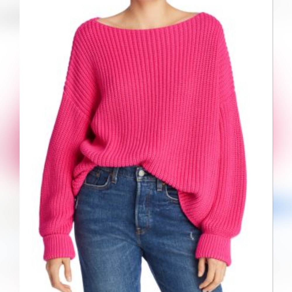 French Connection Millie Mozart Boatneck Knit Pullover Sweater